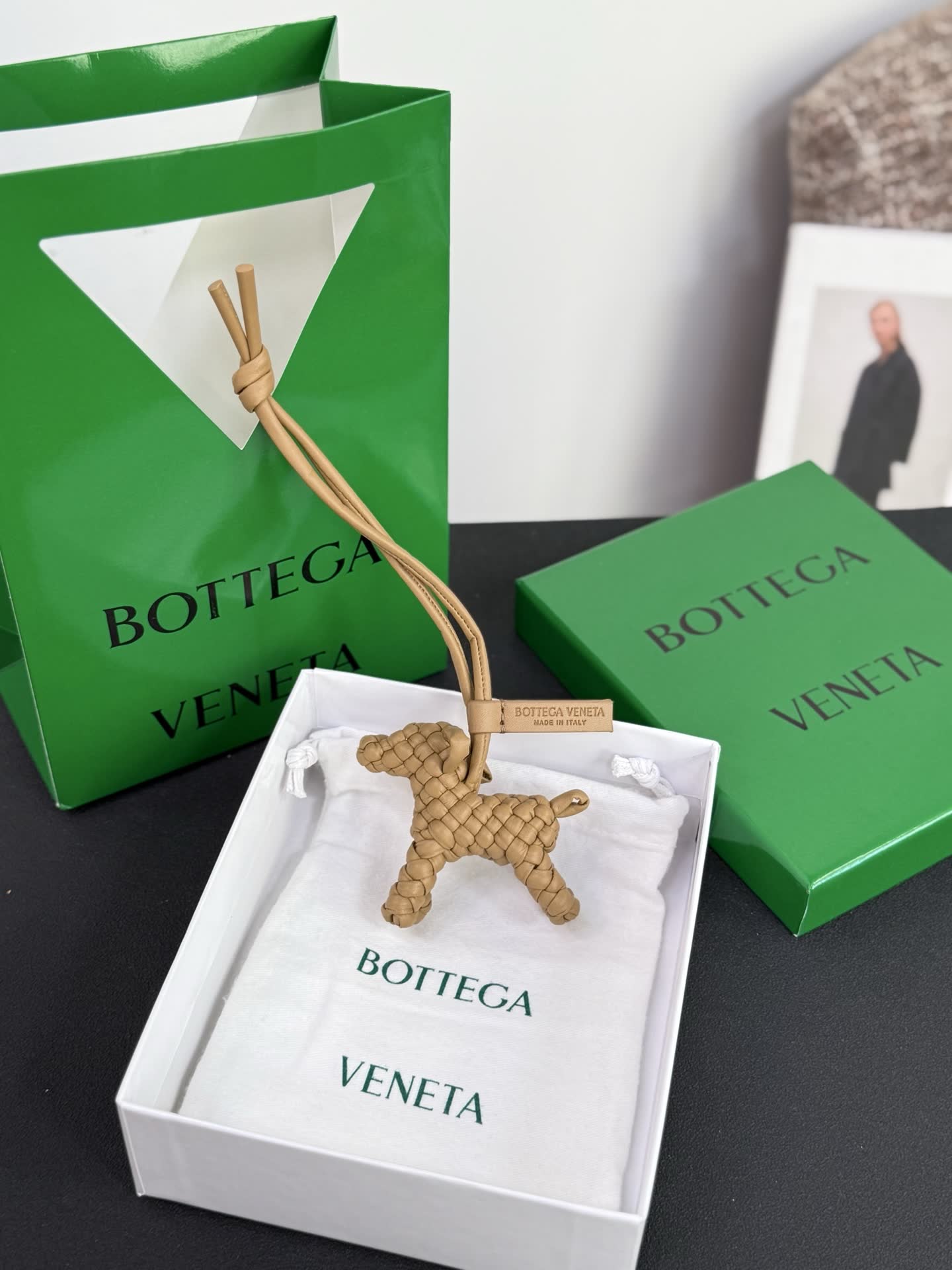 Bottega Veneta Leather Lamb Charm